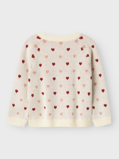 Lil Atelier Vest Saran Knit - Heart Turtledove - Afbeelding 3