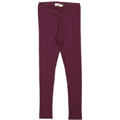 MarMar Legging Deep Mulberry - Modal Fine Rib