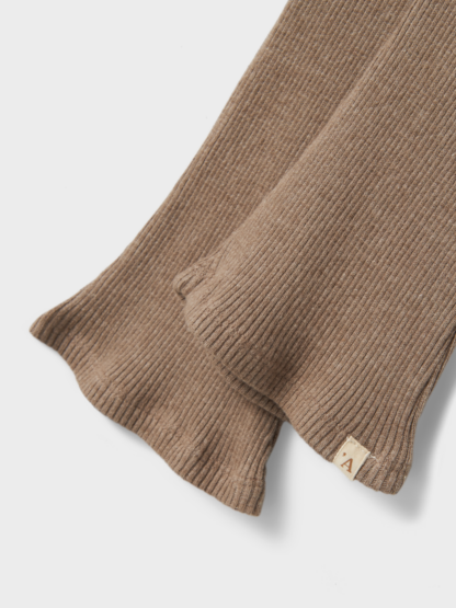 Lil Atelier Sophia Flaired Legging - Shitake - Afbeelding 3
