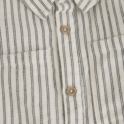 Daily7 Blouse Small Stripe - Sandshell - Afbeelding 4