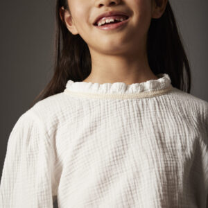 Cozmo Blouse Soft Cotton Sara - White