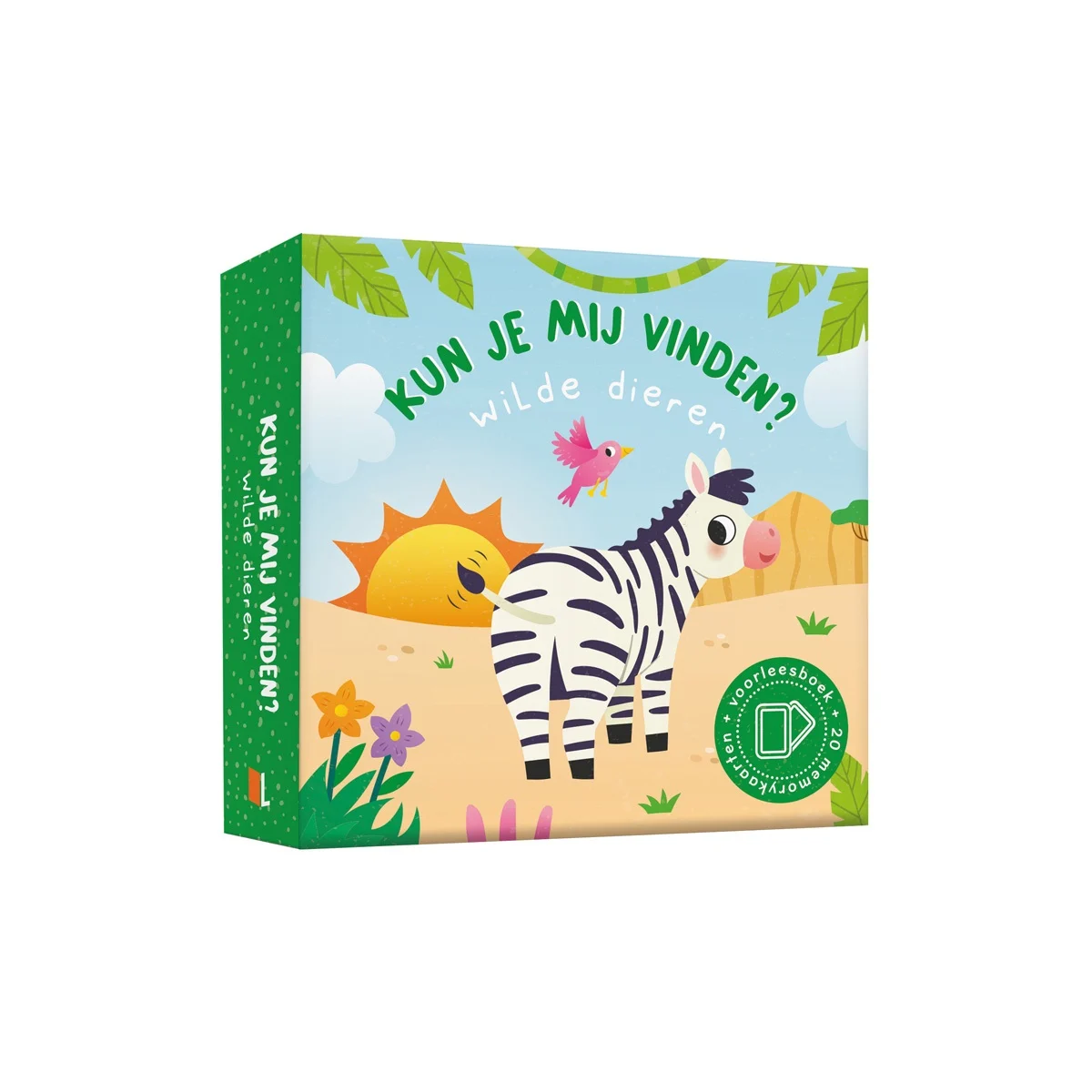 boek en memoryspel kun je me vinden? wilde dieren