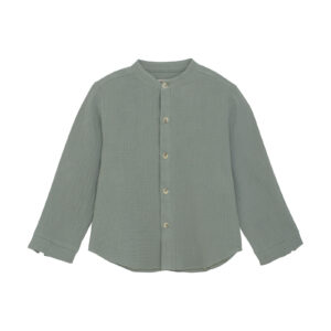 huttelihut blouse muslin lily pad green