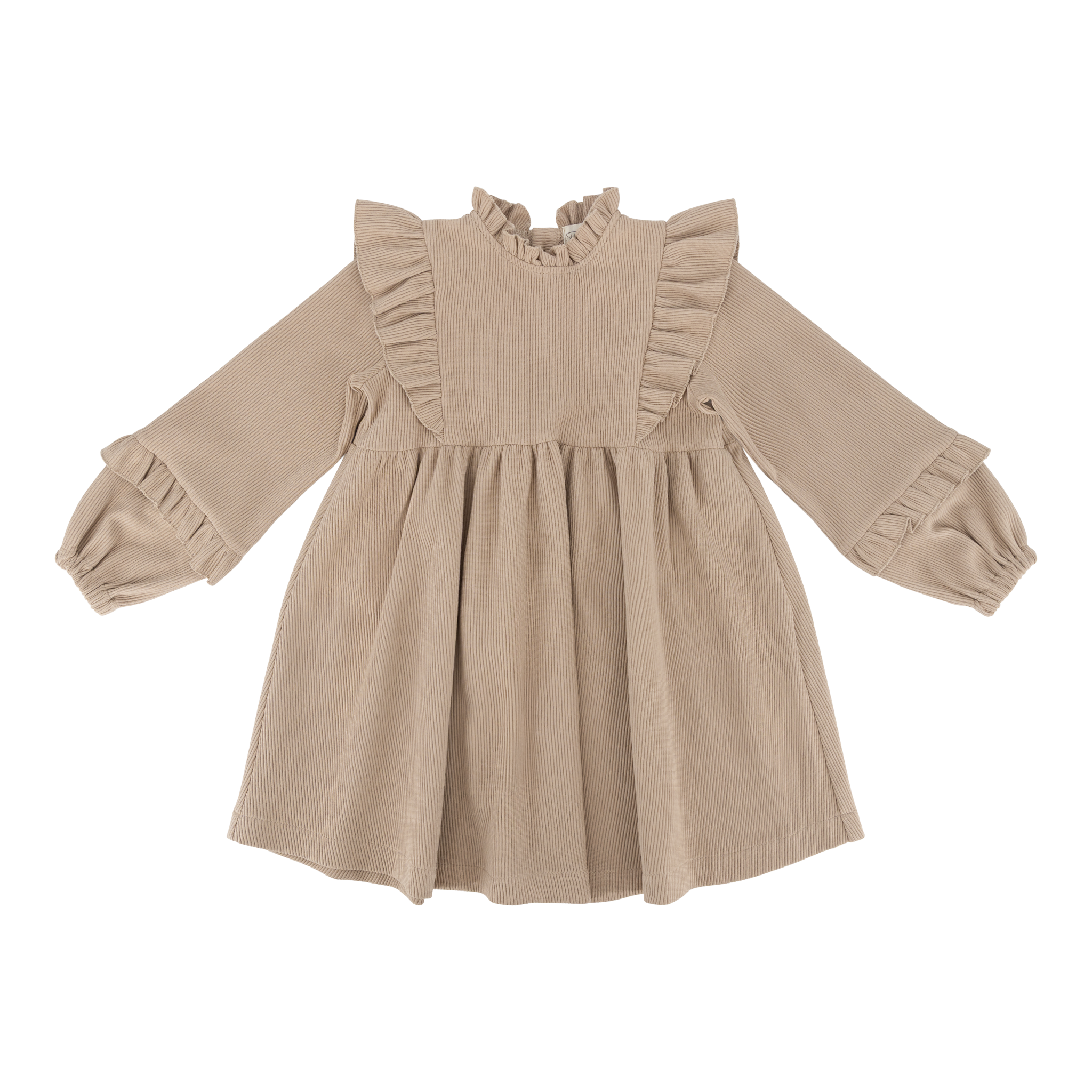 152b dress delphine rib beige front.png