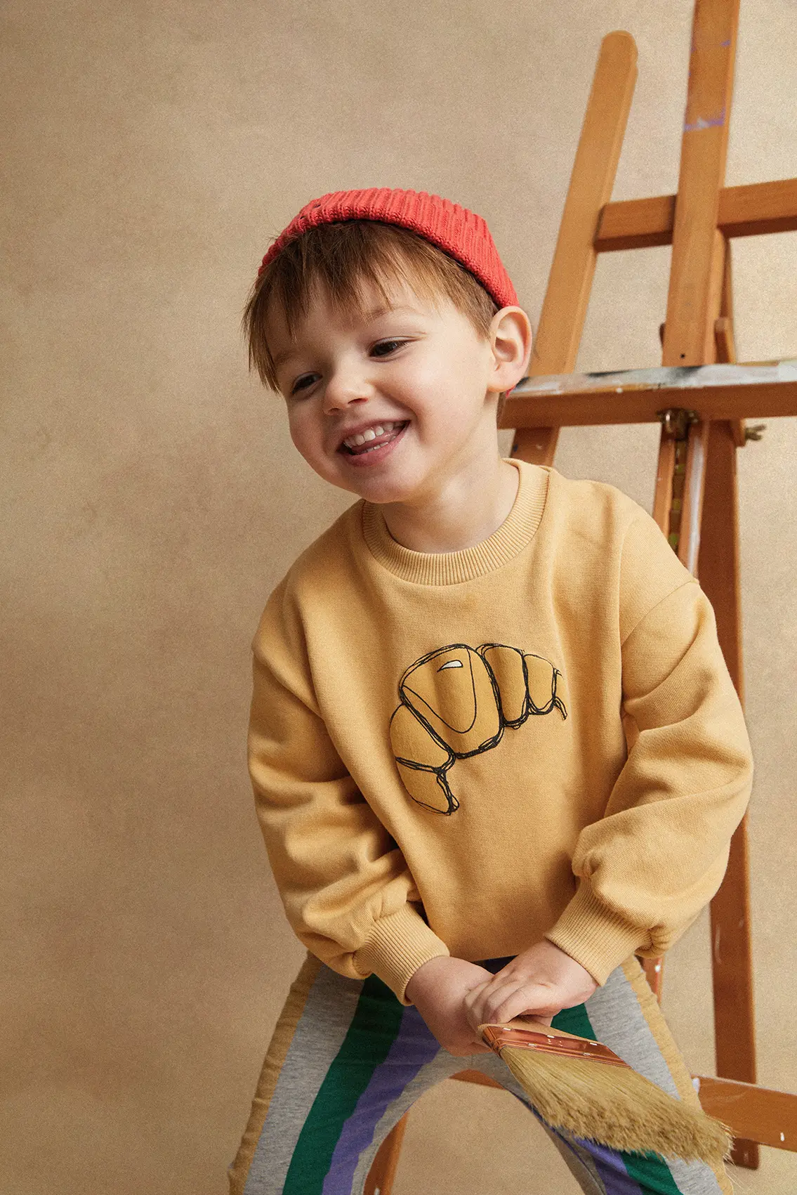 sproet & sprout sweater croissant sand
